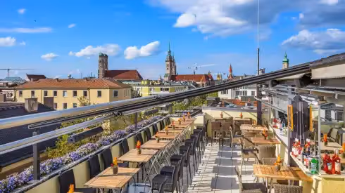 Rooftop Dachterrasse Deutsche Eiche Monaco di Baviera