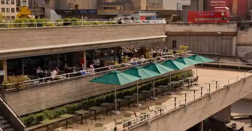 Rooftop Forza Wine National Theatre Londra