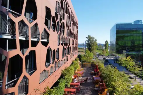 Rooftop MOB Hotel Lyon Confluence Lione